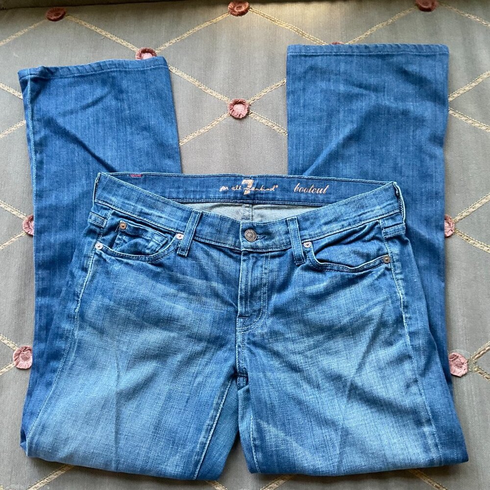 7 For All Mankind Jeans Low Rise Bootcut (28) - Picture 7 of 9